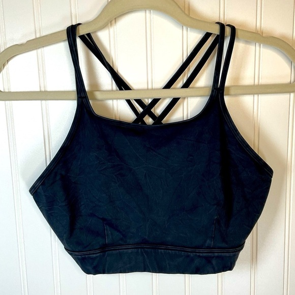 Black Onyx JoyLab Medium Support Athletic Racerback Bra - Picture 1 of 3